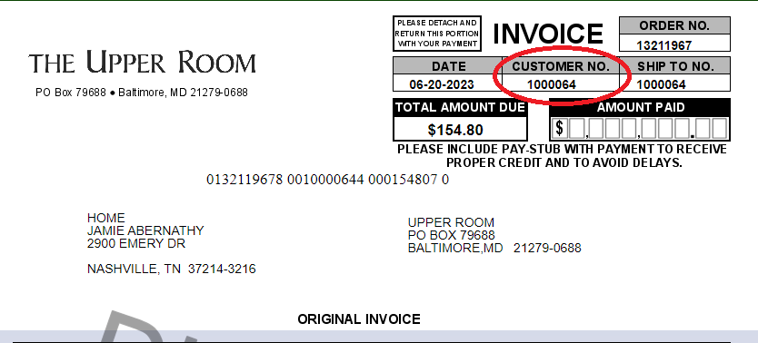 How to find your Customer Number